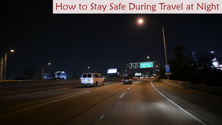 how to stay safe during travel at night image